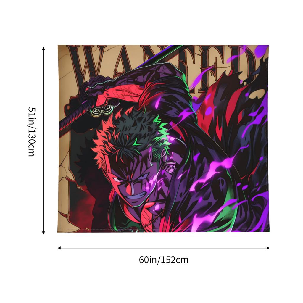 One Piece Anime Zoro Tapestry Room decoration Home Decoration Tapestry Decor Accessories Cute Room Decor