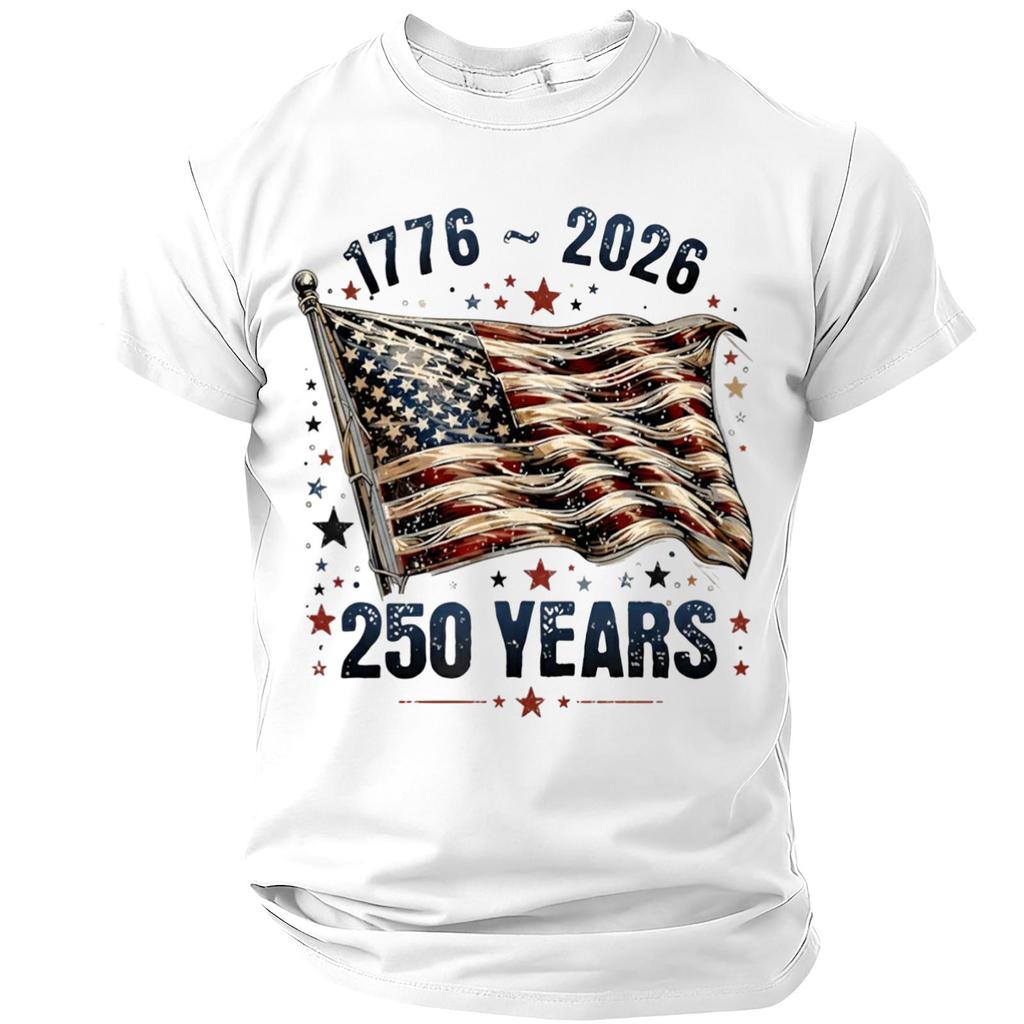 Men's Casual Round Neck Short Sleeve T-Shirt