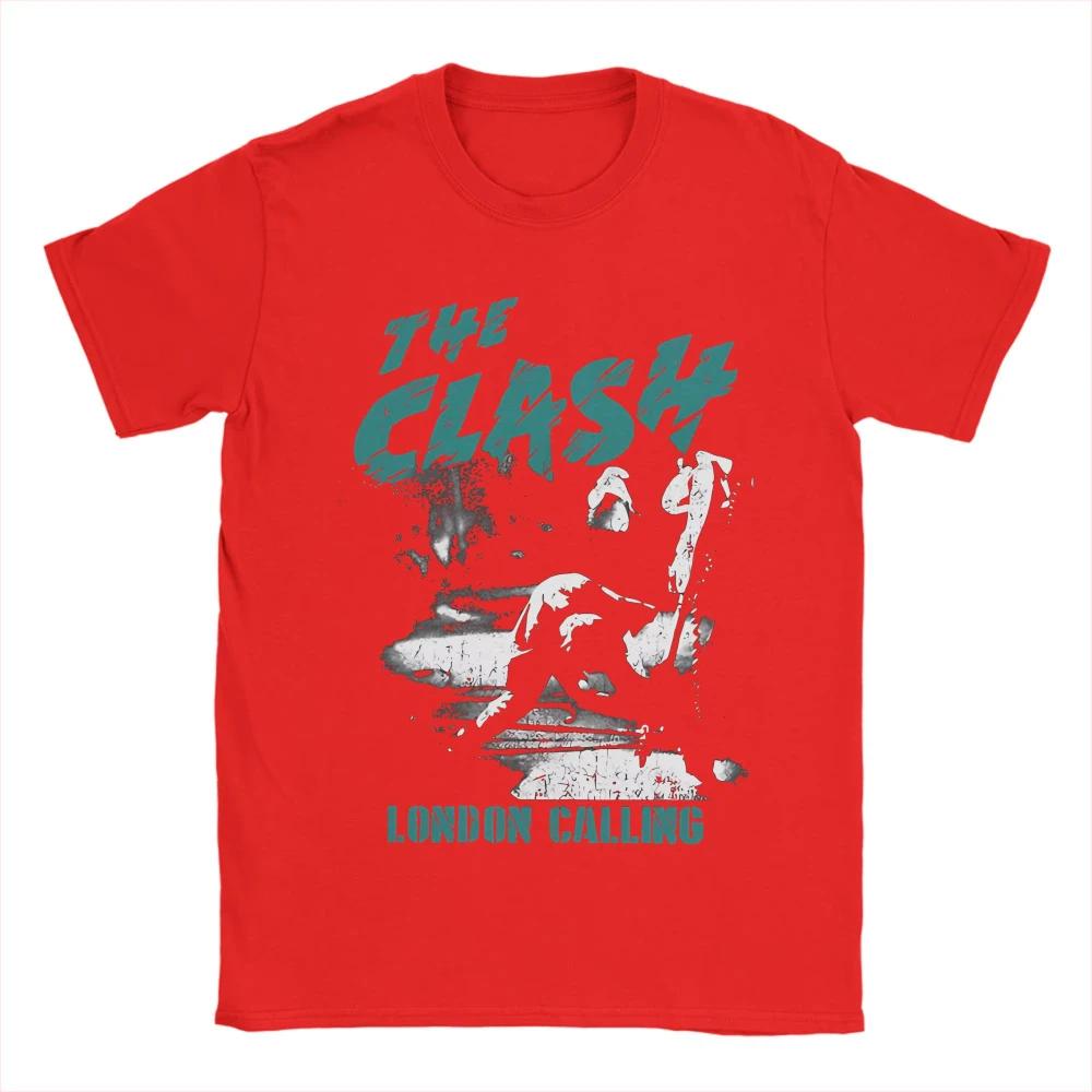 The Clash Koncert w Londynie Koszulka z motywem punkowym Luźny krój Bawełna Unisex Streetwear Góra Koszulki z grafiką Koszulka Harajuku