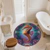 Ocean World Pattern Round rug,Carpet Rug for Living Room Bedroom Playroom ,Non-slip Floor Mat,Holiday Gifts and Birthday Gifts.