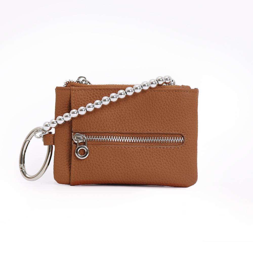 Genuine Leather Japanese Pendant Key Holder and Coin Purse - Multi-functional Organizer for Women