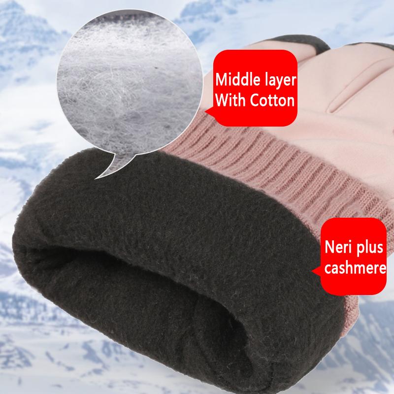 Rękawice zimowe damskie rękawice narciarskie z funkcją dotykową rękawice termiczne ciepłe rękawice śnieżne wodoodporne snowboardowe damskie męskie rękawice