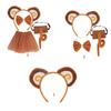Monkey Costume Set Monkey Ears Tail Bow Tutu Animal Fancy Costume Kit Accessories for Kids Cosplay Accessories