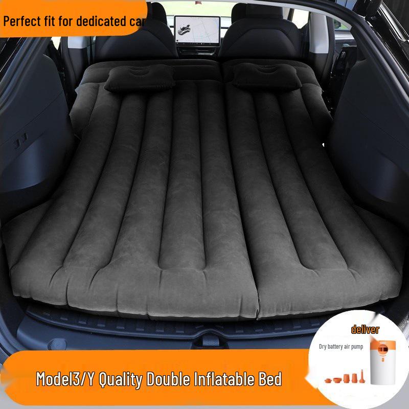 Tesla Model Y/3 Rear Seat Inflatable Mattress - Foldable Car Sleeping Pad