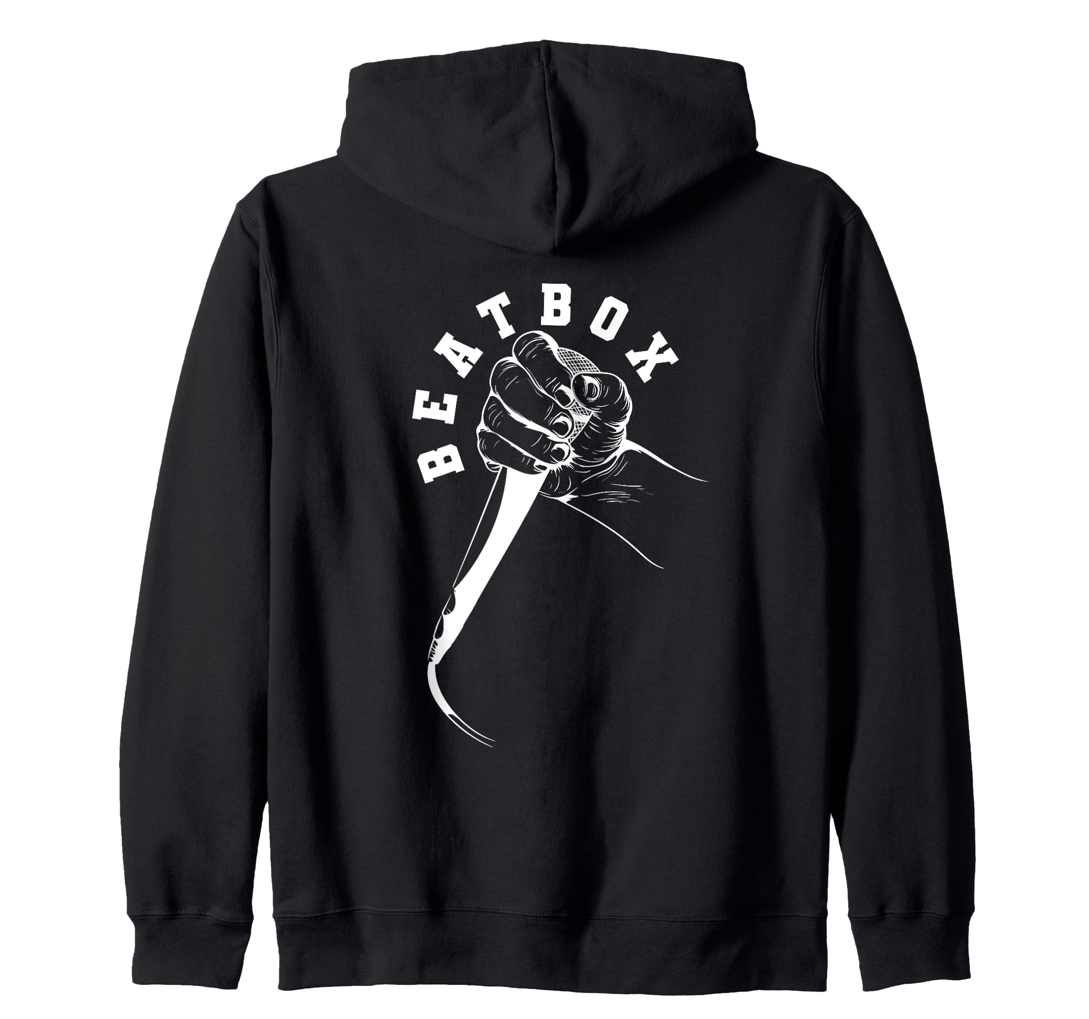 

beatbox talent on mic zip hoodie
