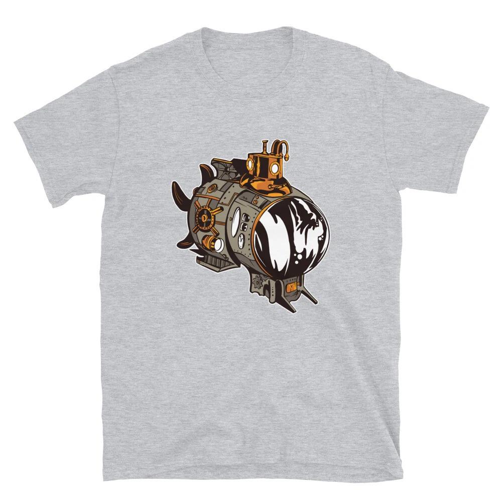 Submarine Cool Steampunk T-Shirt 3XL