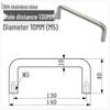 Solid 304 Stainless Steel U-Shaped Cabinet Handle