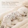 Cartoon Print Dog Coat Thickened Pet Warm Jacket Warm Pet Cotton Vest  Outdoor Photography