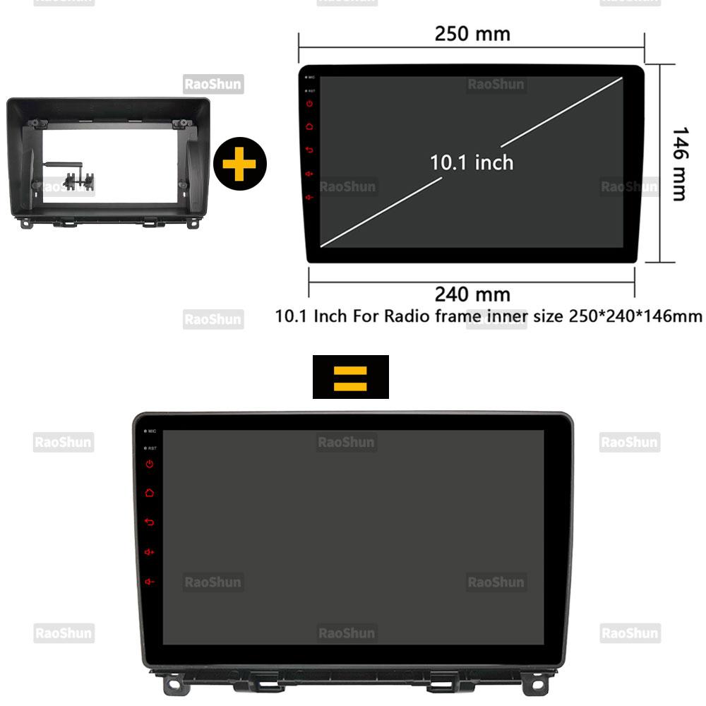 Car Android Radio Stereo Player Frame Fascia For Honda Fit GR GS Jazz 2020-2024 Navigation Harness Wire Adapter Canbus Decoder Radio Accessories 4