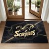 Scorpions Design Crystal Velvet Rug Soft Decorative Mat for Bedroom Entrance