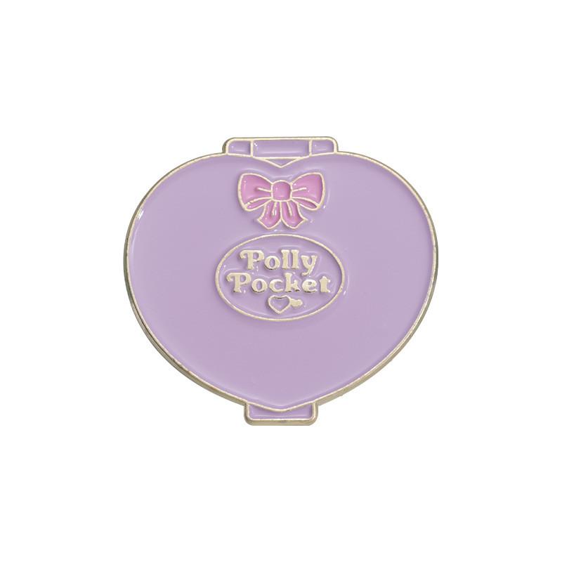 Cartoon Pink Sweet Geometric Star Shell Brooch Stylish Alloy Letter Badge Accessory