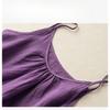 Summer Camisole Women's Cotton and Linen Solid Color Retro Thin Loose Short Top