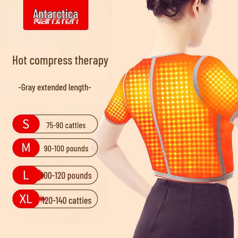 Mugwort Self-Heating Shoulder and Neck Wrap for Men and Women – Postpartum, Joint, and Winter Warmth Protection.