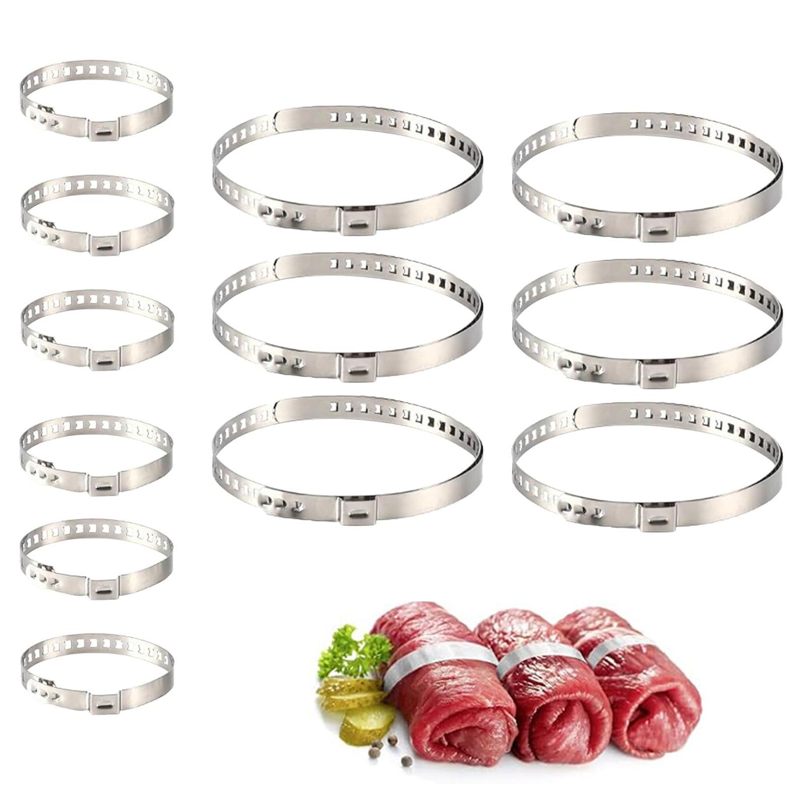 12 pcs round roll meat clamp set, stainless steel adjustable clamp YQ
