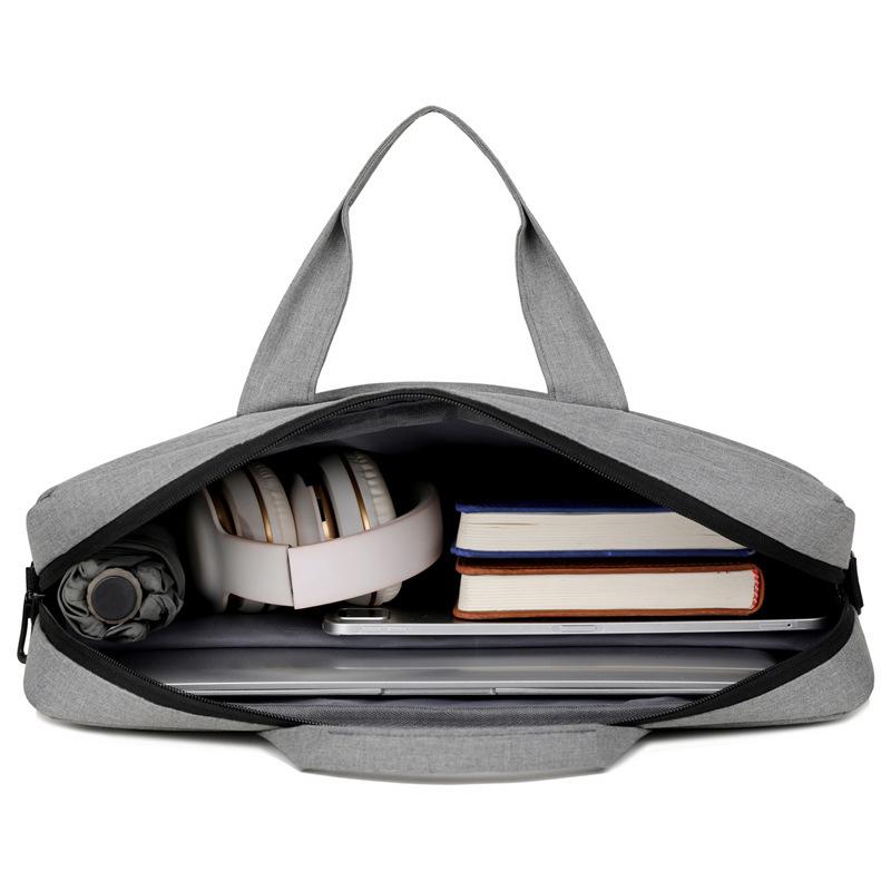 Men's 15-16 Inch Laptop Shoulder Bag - Large Capacity Business Briefcase with Custom Logo Print