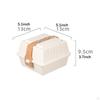 Takeaway Portable Hamburger Container for Picnic Dessert Barbecue