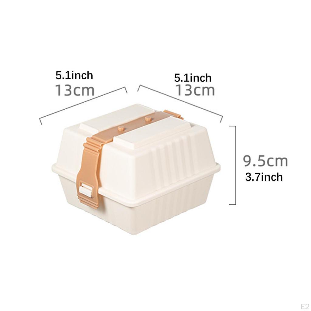 Takeaway Portable Hamburger Container for Picnic Dessert Barbecue