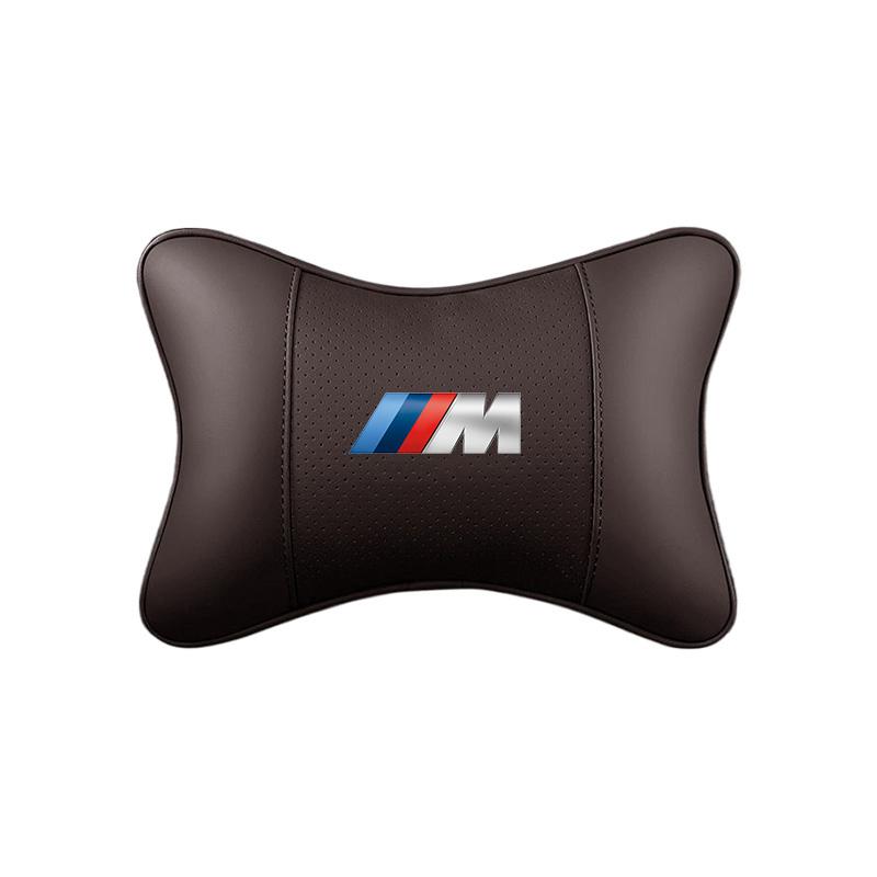 Car Leather Seat Headrest Neck Pillow Head Cushion Interior For BMW X1 X2 X3 X5 X4 X6 X7 G30 G20 G32 G11 G12 F40 F30 F20 F10 F34