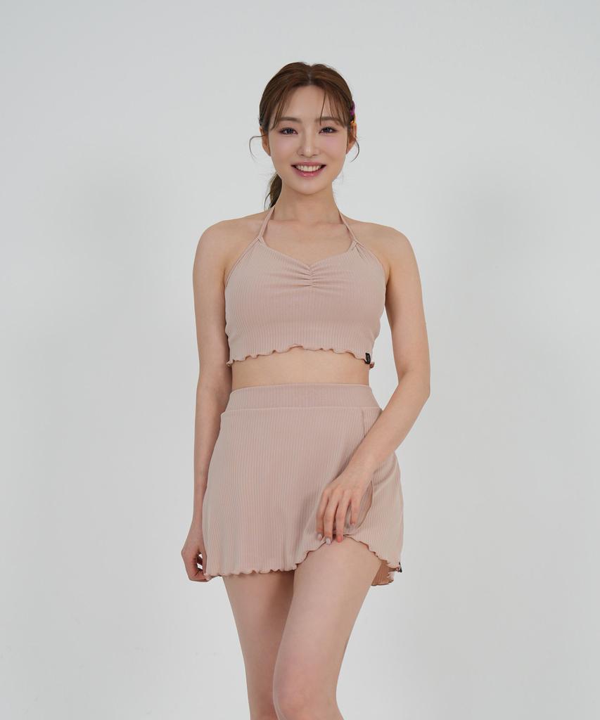 PORRIZ [Scarlet Skirt_Light Beige] Swimwear Resort Cover-Up Skirt