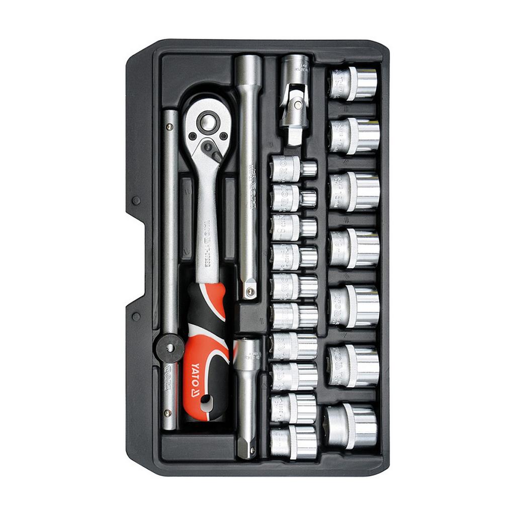 Yato 3/8 Zoll Steckschlüsselsatz (Packung mit 22)