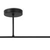 Asturia Black Ceiling Lamp 2-Flat Golden Lamp E27