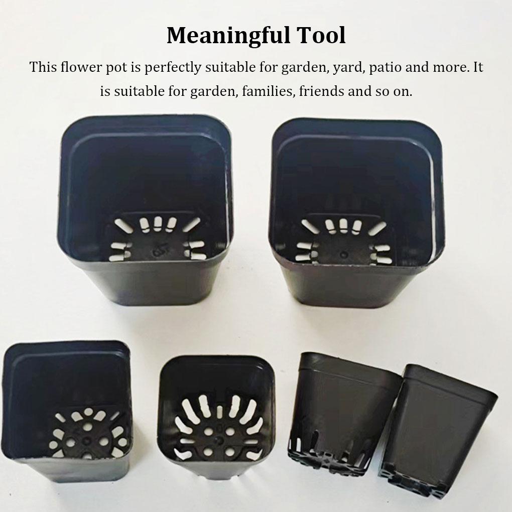 Čtvercový plastový květináč Květináče Gadgety pro pěstování rostlin Příslušenství Kontejner pro školku Zahradní ozdoby
