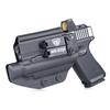 Кобура Kydex для носіння всередині пояса для Glock 19 19X 23 25 32 44 45 з тактичним ліхтарем Olight PL PRO/ PL 2 Приховане носіння