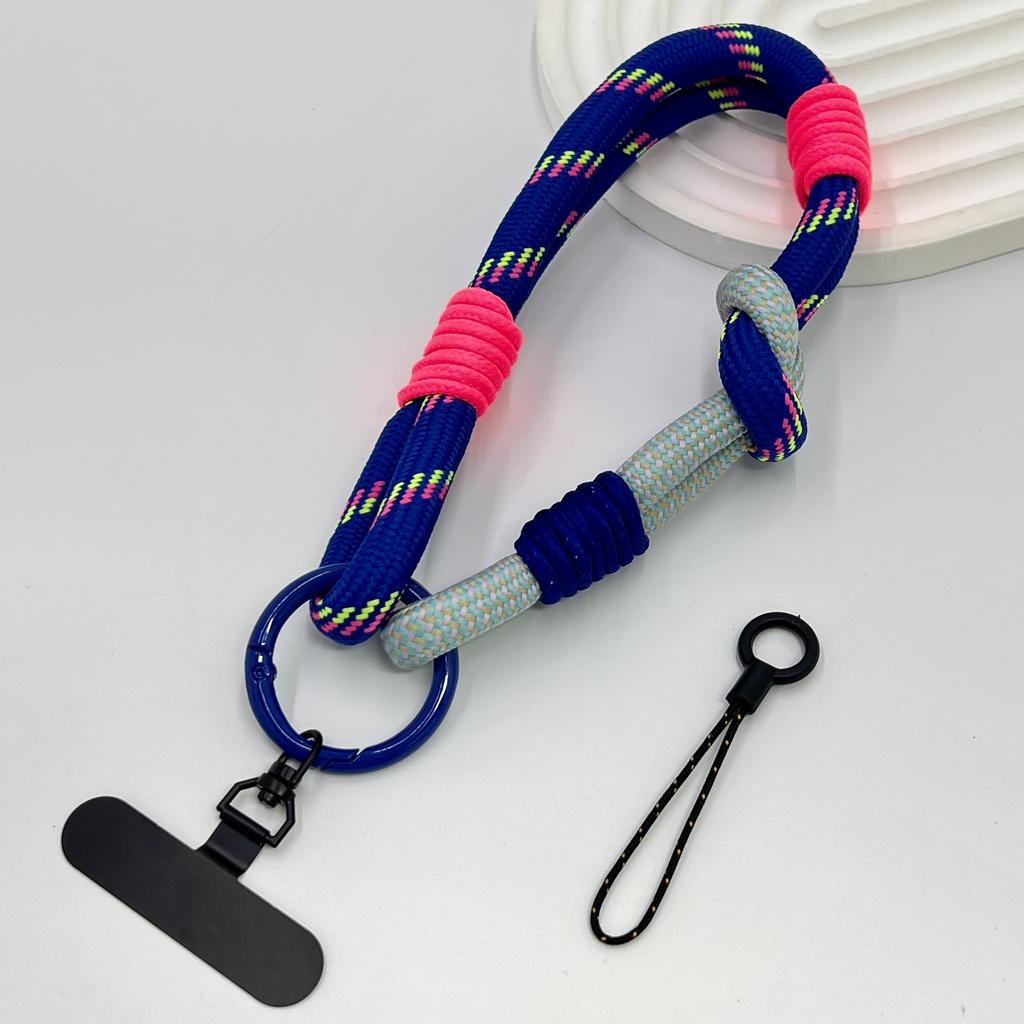 DIY 2-In-1 Mobile Phone Universal Lanyard, Wrist Short Lanyard, 360° Rotating Metal Hanging Piece, Multi-Functional Wristband