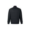 Futter Sport Lifestyle Serie Einfarbig Reißverschluss Lässig Atmungsaktiv Stehkragen Jacke Herrenjacken Schwarz AWDU905-1