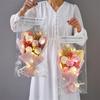 Valentine's Sunflower Soap & Rose Bouquet: Creative Dried Flower Gift for Christmas