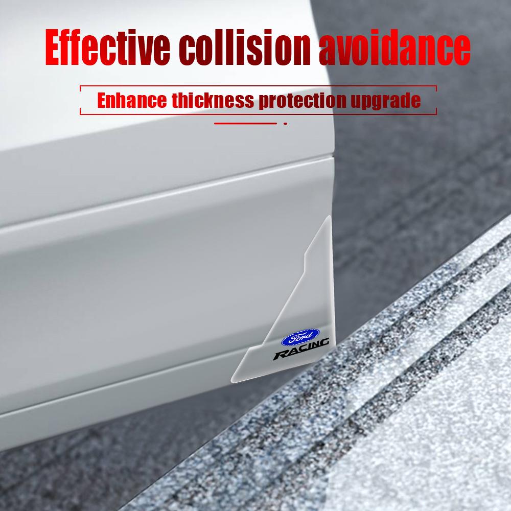 ENNG2 2pcs Transparent Car Door Corner Cover Anti-Scratch Protector Sticker for Ford Focus Mk4 ST Kuga Ranger Mondeo Mustang Fiesta