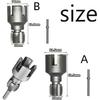 Internal External Pipe Thread Cutting Tool,Electric Drill Compatible PVC Pipe Threader,Plastic Pipes Thread Trimming & Angle Bolt Repair Tools (A)