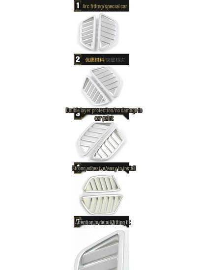 Zotye SR7 Air Vent Decoration Frame - Dashboard Vent Sequin Car Accessory