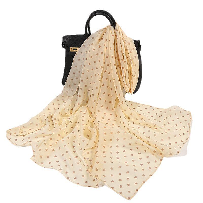 

Классический шарф из шифонового шелка с леопардовым принтом: Универсальная, в корейском стиле, тонкая летняя шаль для женщин 45*155 cm