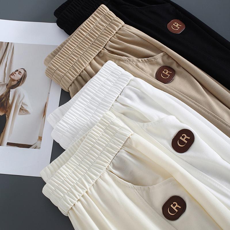 Summer Pants for Women Plus Size Elegant High Waist Long Trousers