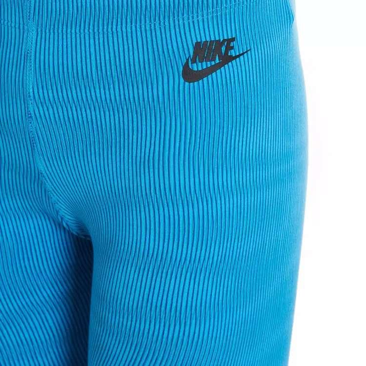 Nike Solid Color Breathable Moisture-Wicking Comfortable Butt-Lifting Leggings Women Leggings Blue 726097-418