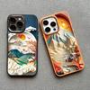 Printing Landscape phone case For iPhone 13 15 11 12 Pro Max 14 7 8 Plus SE2 XS X XR Creative Mountains Shockproof Soft Cover
