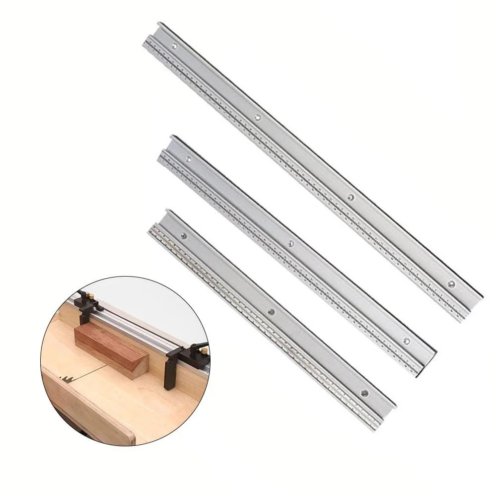 Aluminum T Slot Miter Track 45 Type For Router Table And Table Saw Applications Featuring User Friendly Scale Slot