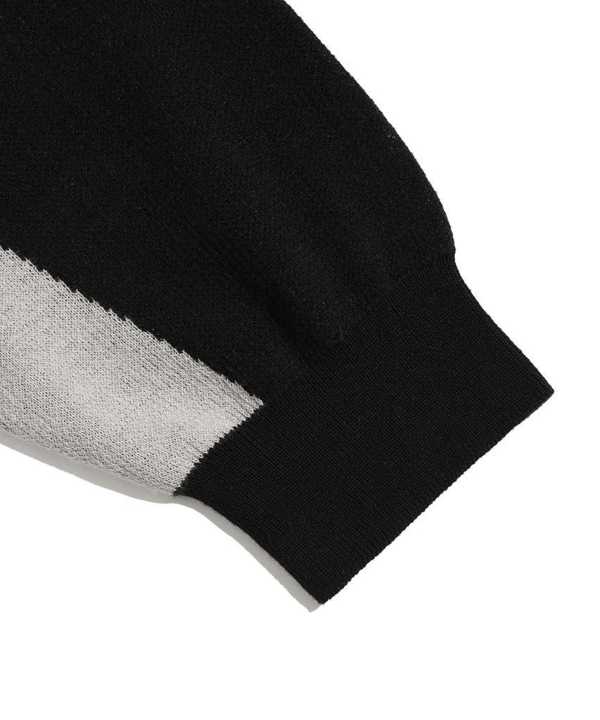 ISTKUNST Sunrise Logo Knit_Black(Ik2Esmk601A)