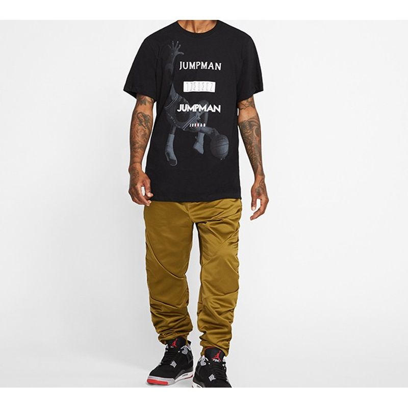 Air Jordan Basketball Print Sports Short Sleeve T-Shirt Men Tops Black AT8926-010