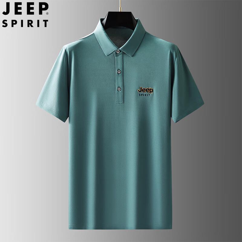 

JEEP SPIRIT Men s Summer Business Casual Polo Shirt M