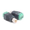 Audio Video RCA Male Plug & RCA Female Jack Screw Terminal Connector Block Adapter AV for CCTV Camera Speaker Wire Cable