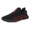 Spring and Summer Breathable Mesh Shoes All Black Thin Deodorant Breathable Large Mesh Shoes Mesh Writing Casual Work Men's Shoes