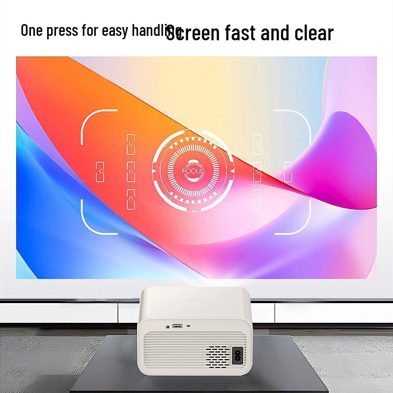 2025 High-Definition Home Theater Projector: Mobile Cast, 5G Ready for Bedrooms