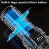 High Power 8-LED Flashlight Ultra-bright Long-range USB Rechargeable Flashlights with 3 Lighting Modes Emergency Torch