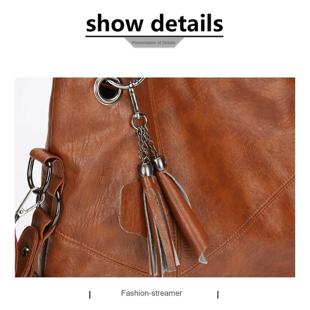 Handbag Women PU Large Capacity Adjustable Strap Daily