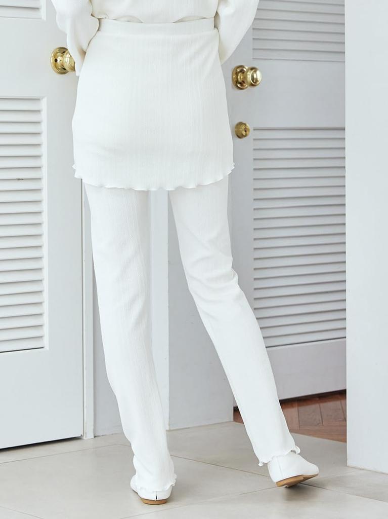 Jacquard Skirt and Leggings PWCP255298CRMF Heart-shaped