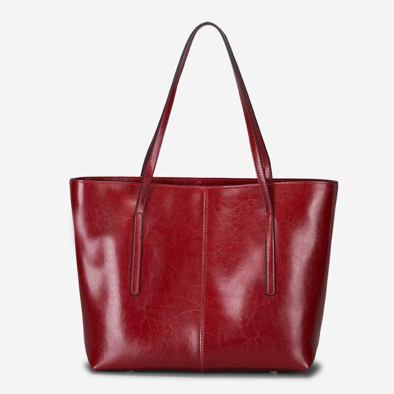 Women's Bags, Large Bags, Women's Fashionable Single-shoulder Bags, Commuter Tote Bags, Leather Hand-carry Bags, Large Capacity Women's Bags