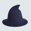 Halloween Wizard Hat Cotton Yarn Knitted Witch Hat Adult Children's Pointed Wizard Hat