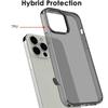 Coque Silicone - iPhone - 14 Pro - Gris Clair - Souple - 2 Vitres en Verre Trempé